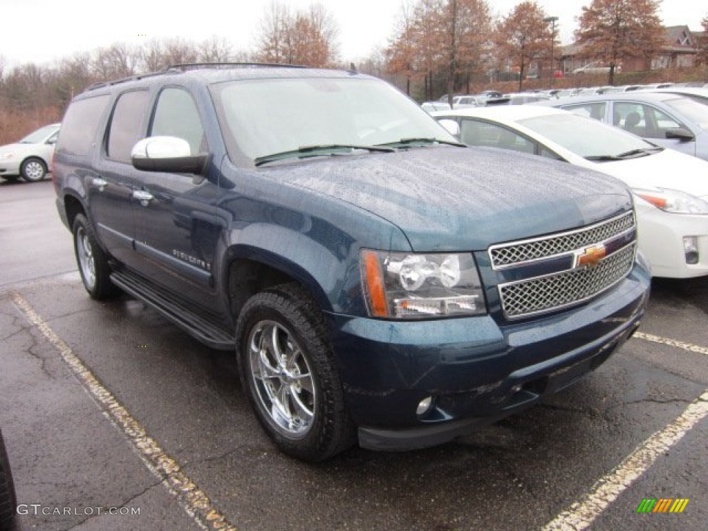 2007 Suburban 1500 LTZ 4x4 - Bermuda Blue Metallic / Light Titanium/Dark Titanium photo #1