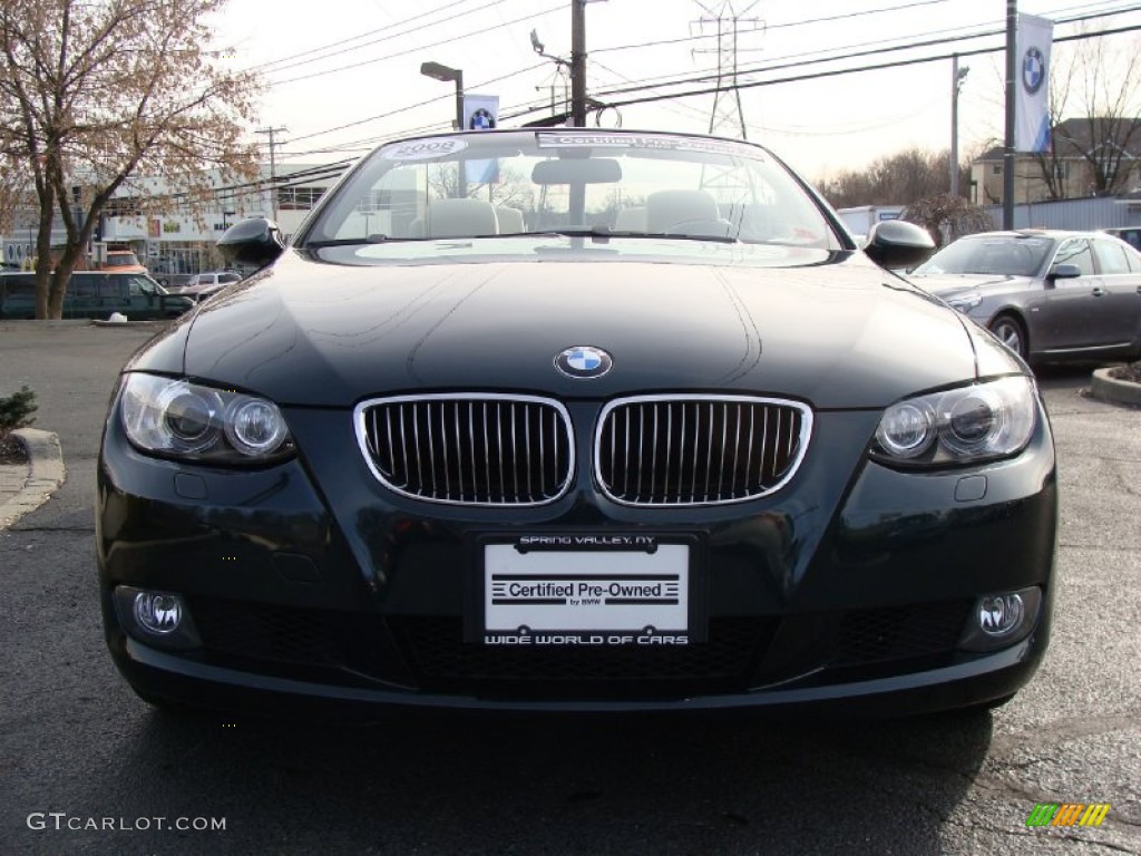 2008 3 Series 328i Convertible - Deep Green Metallic / Cream Beige photo #2