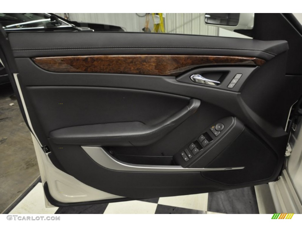 2011 Cadillac CTS 3.0 Sedan Ebony Door Panel Photo #58255625