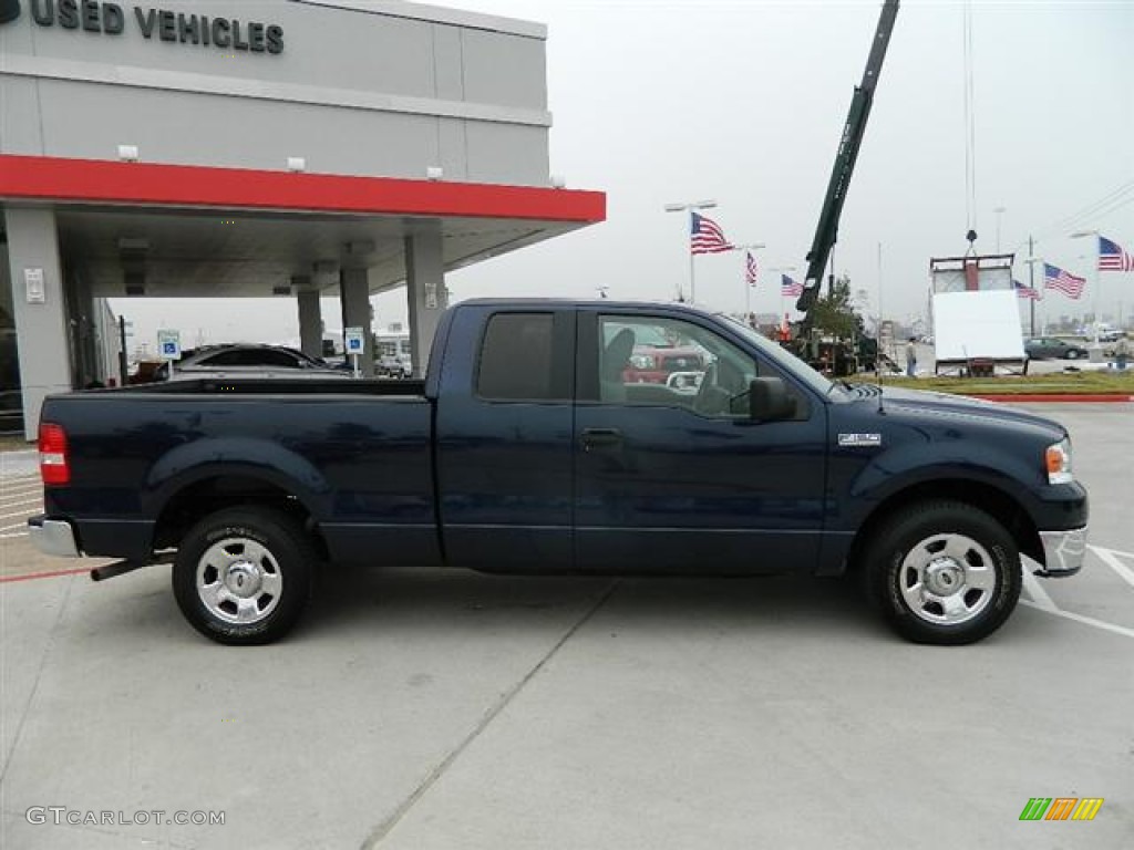 2004 F150 XLT SuperCab - True Blue Metallic / Medium/Dark Flint photo #2