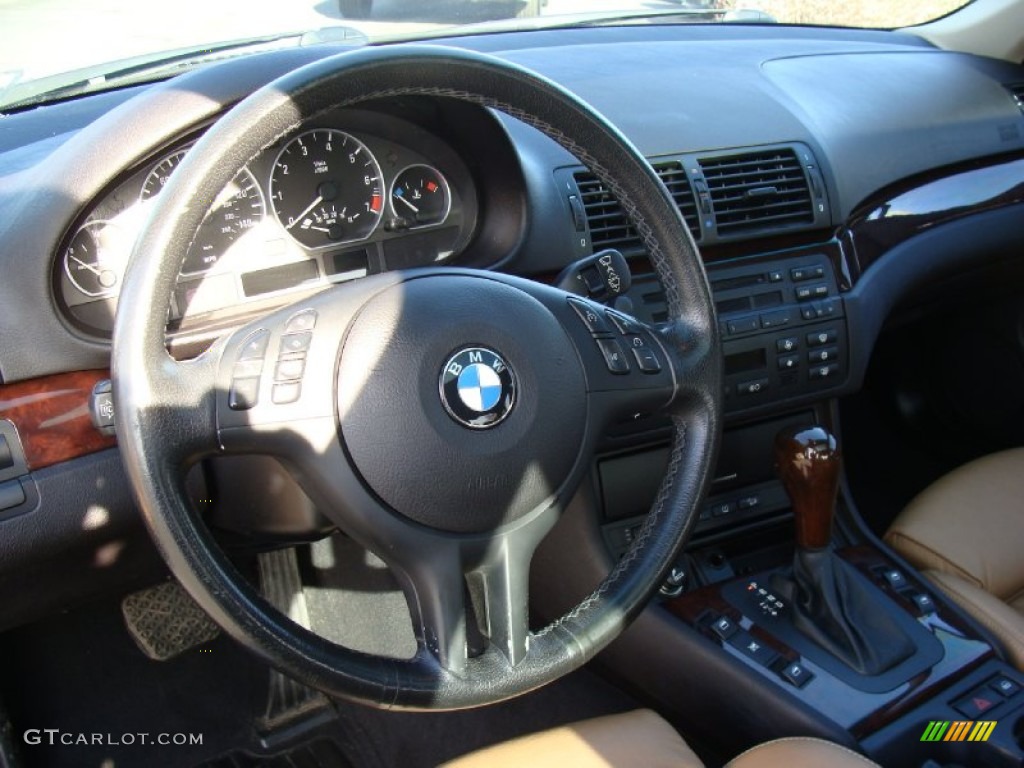 2004 3 Series 330xi Sedan - Orient Blue Metallic / Natural Brown photo #12