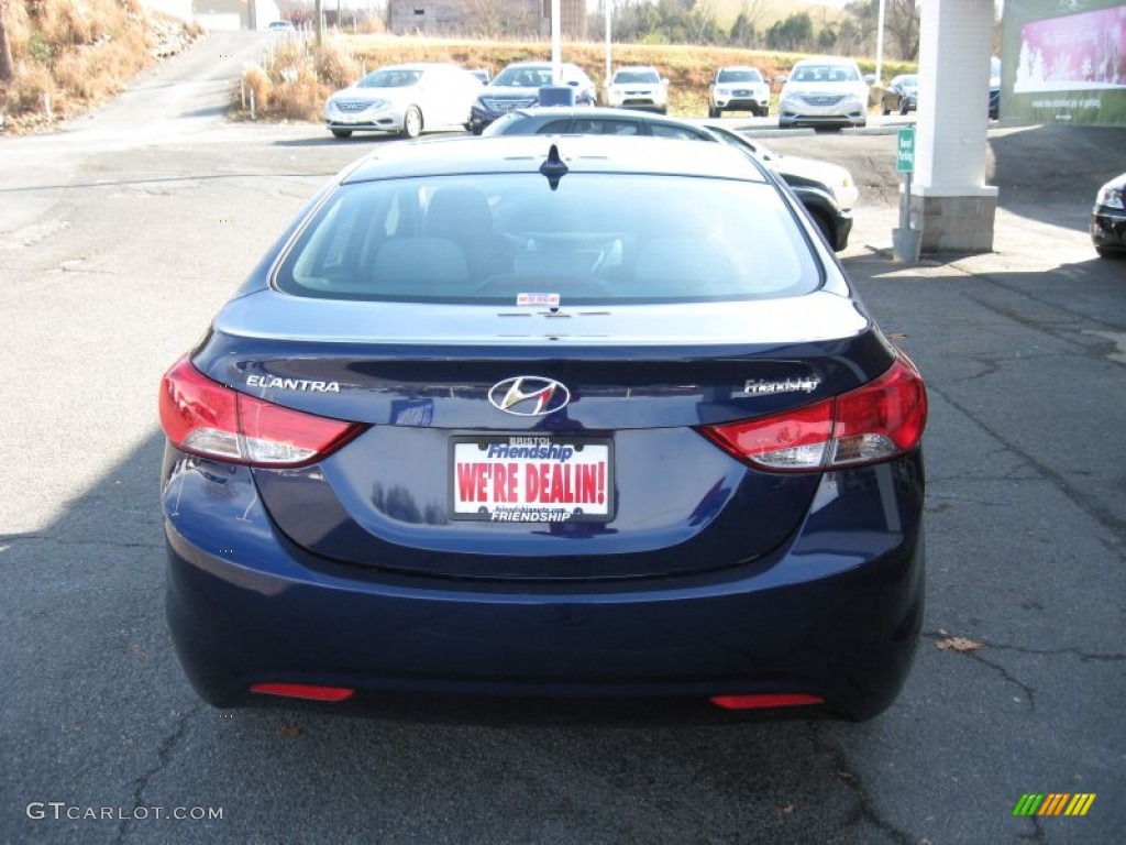 2012 Elantra GLS - Indigo Night Blue / Gray photo #7