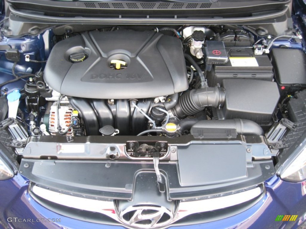 2012 Elantra GLS - Indigo Night Blue / Gray photo #9