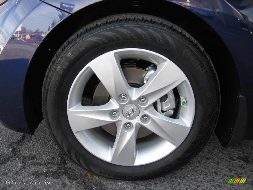 2012 Elantra GLS - Indigo Night Blue / Gray photo #10