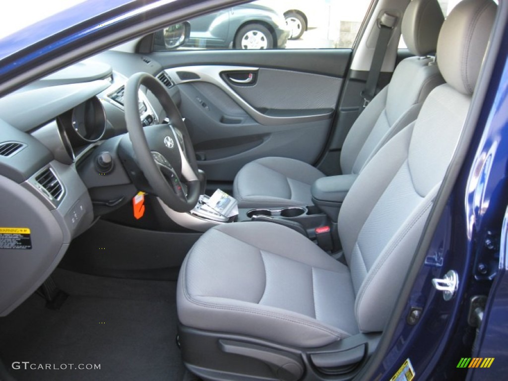 2012 Elantra GLS - Indigo Night Blue / Gray photo #13