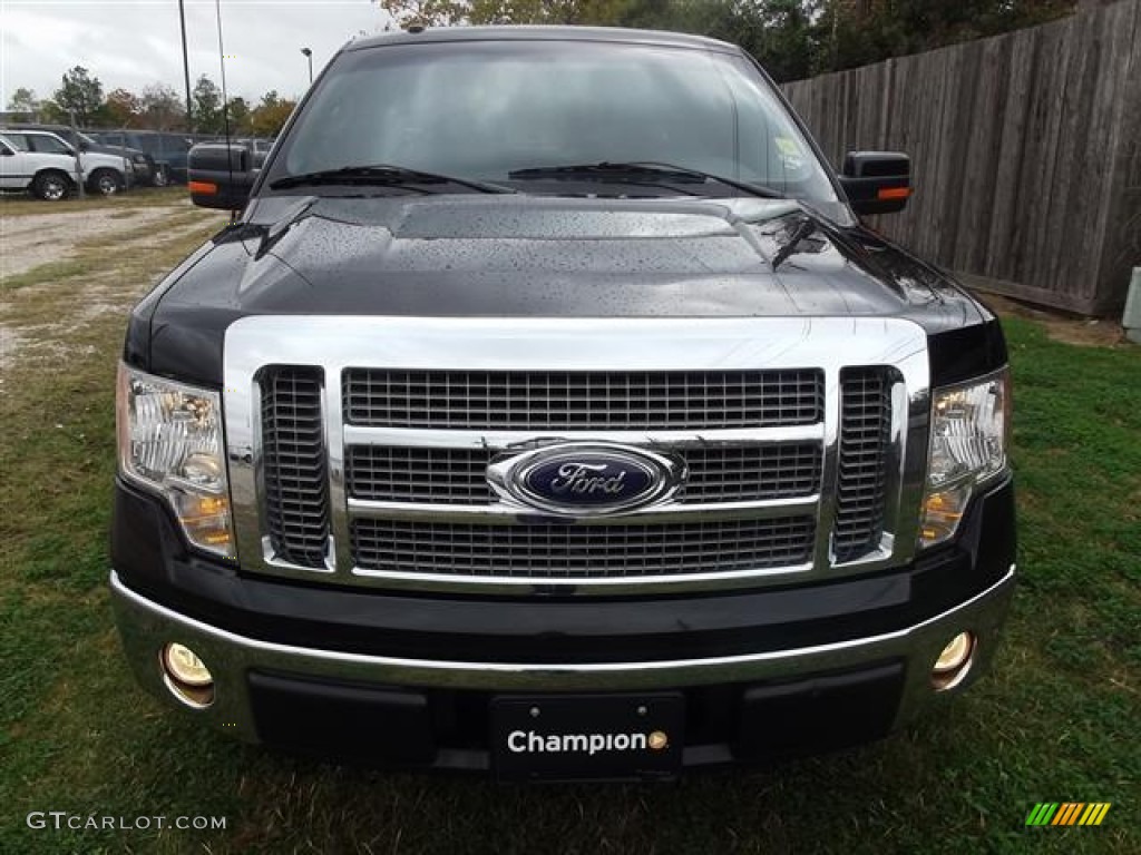 2010 F150 Lariat SuperCrew - Tuxedo Black / Black photo #1