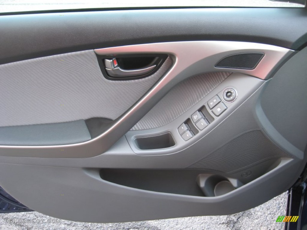 2012 Elantra GLS - Indigo Night Blue / Gray photo #15