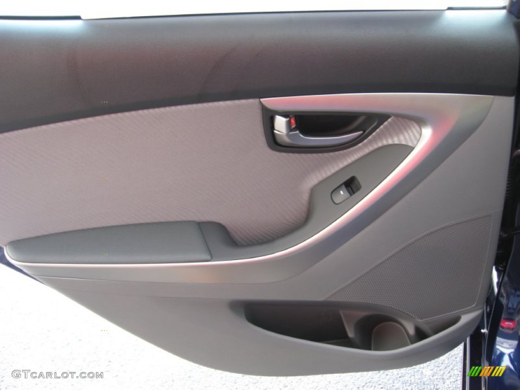 2012 Elantra GLS - Indigo Night Blue / Gray photo #18