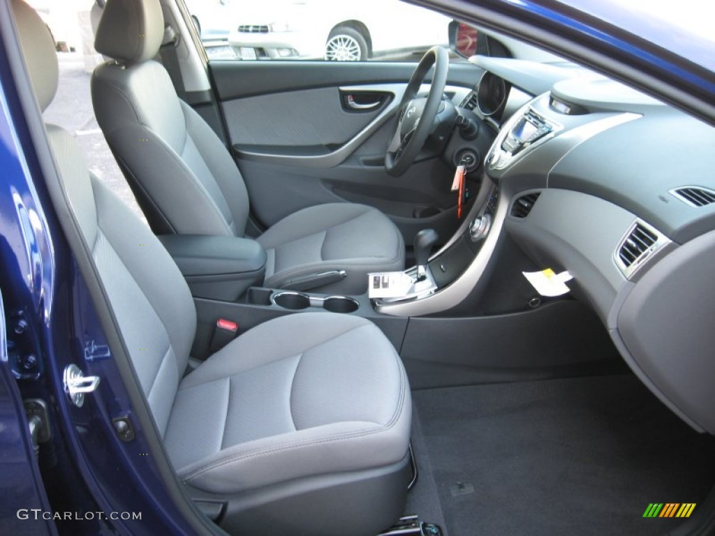 2012 Elantra GLS - Indigo Night Blue / Gray photo #19