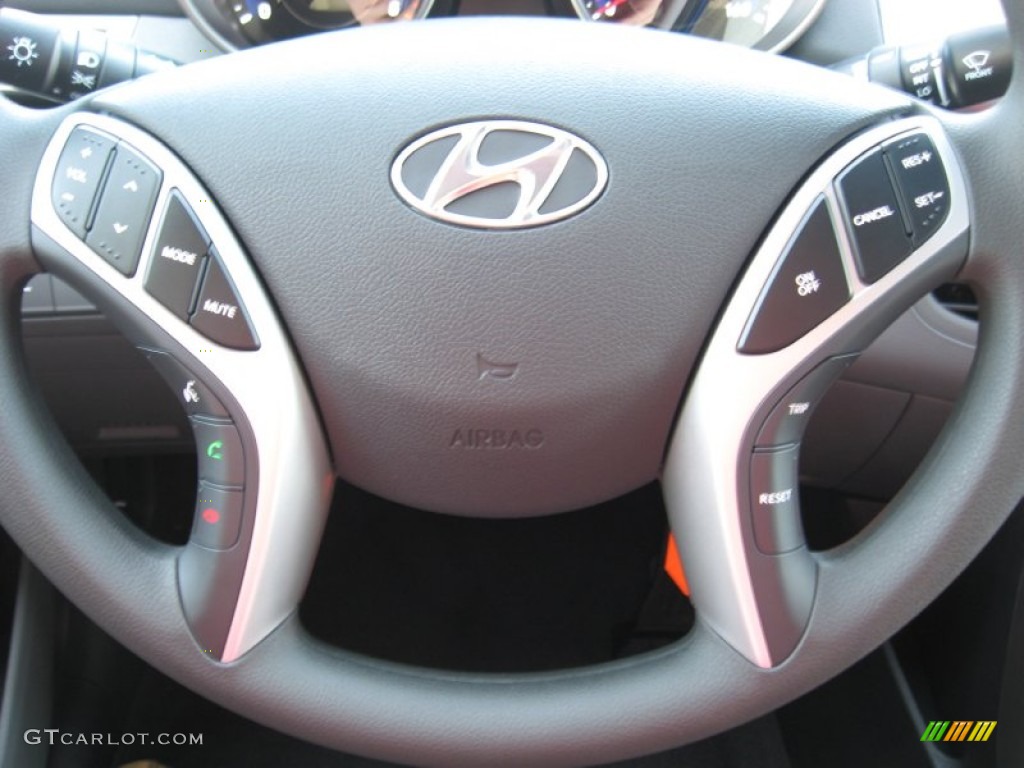 2012 Elantra GLS - Indigo Night Blue / Gray photo #27