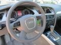 Beige 2009 Audi A4 2.0T quattro Avant Steering Wheel