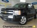 2009 Black Chevrolet Silverado 1500 LT Crew Cab  photo #1