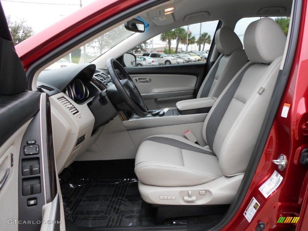 Sand Interior 2011 Mazda CX-9 Grand Touring Photo #58259713