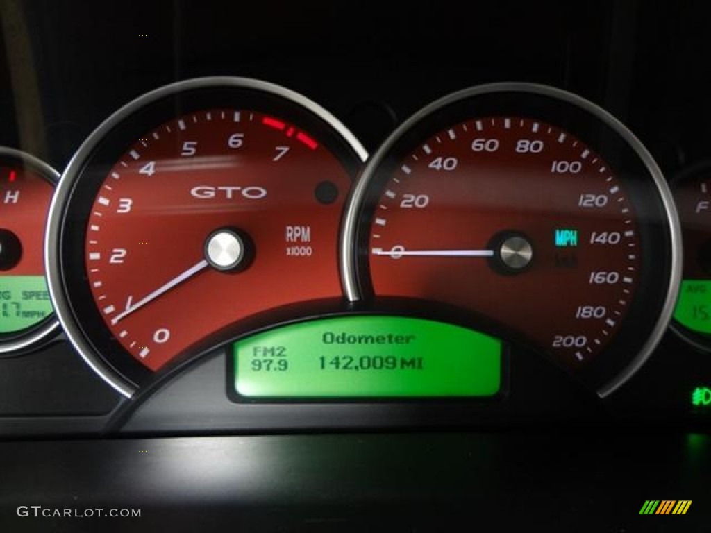 2005 Pontiac GTO Coupe Gauges Photo #58259818