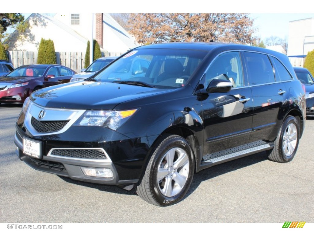 2011 MDX Technology - Crystal Black Pearl / Ebony photo #7