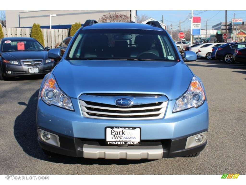 2011 Outback 2.5i Limited Wagon - Sky Blue Metallic / Off Black photo #8