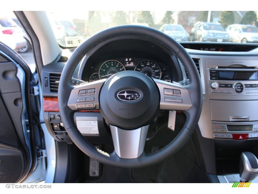 2011 Outback 2.5i Limited Wagon - Sky Blue Metallic / Off Black photo #14