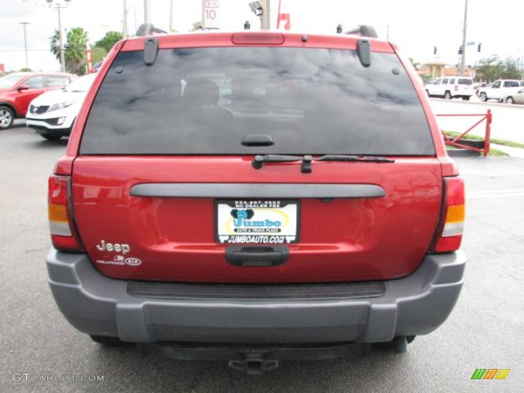 2002 Grand Cherokee Laredo - Inferno Red Tinted Pearlcoat / Dark Slate Gray photo #8