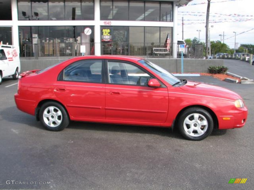 2002 Spectra GSX Sedan - Classic Red / Gray photo #10