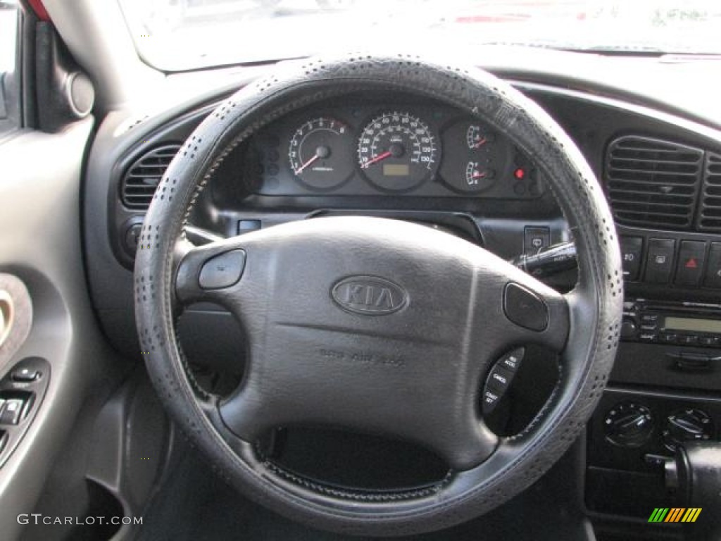 2002 Spectra GSX Sedan - Classic Red / Gray photo #13