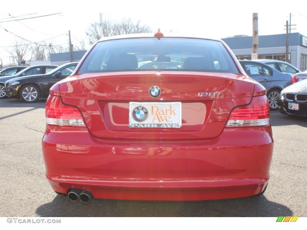 2009 1 Series 128i Coupe - Crimson Red / Black photo #6