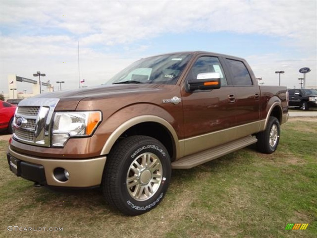 2012 F150 King Ranch SuperCrew 4x4 - Golden Bronze Metallic / King Ranch Chaparral Leather photo #3