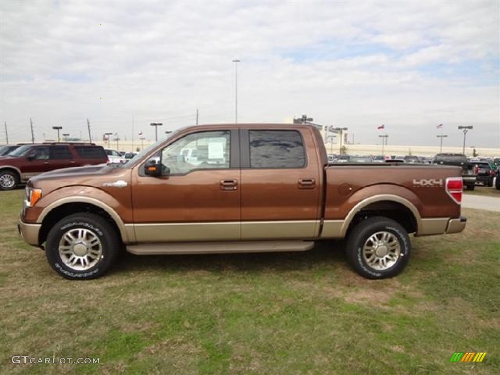 2012 F150 King Ranch SuperCrew 4x4 - Golden Bronze Metallic / King Ranch Chaparral Leather photo #4