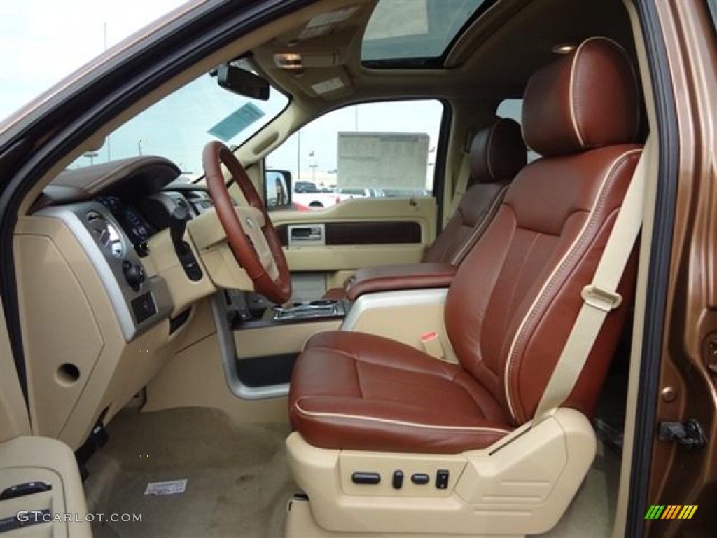 King Ranch Chaparral Leather Interior 2012 Ford F150 King Ranch SuperCrew 4x4 Photo #58262500