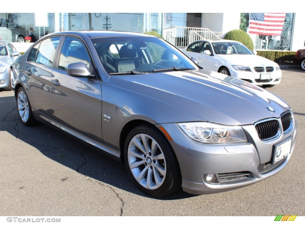 2009 3 Series 328xi Sedan - Space Grey Metallic / Black photo #3