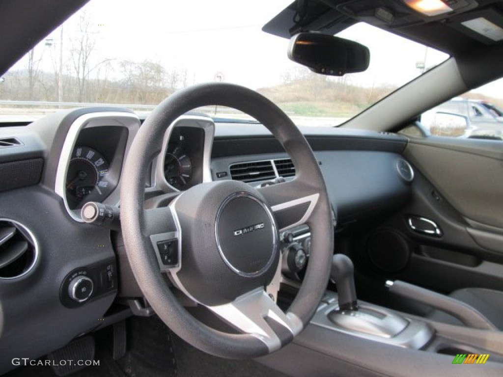 2010 Chevrolet Camaro LT Coupe Black Steering Wheel Photo #58263511