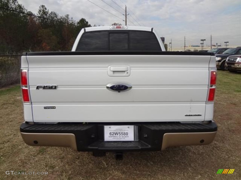 2012 F150 Lariat SuperCrew - Pale Adobe Metallic / Black photo #6