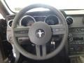 Dark Charcoal 2009 Ford Mustang V6 Premium Coupe Steering Wheel