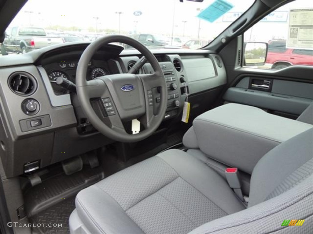 Steel Gray Interior 2012 Ford F150 STX Regular Cab Photo #58264600