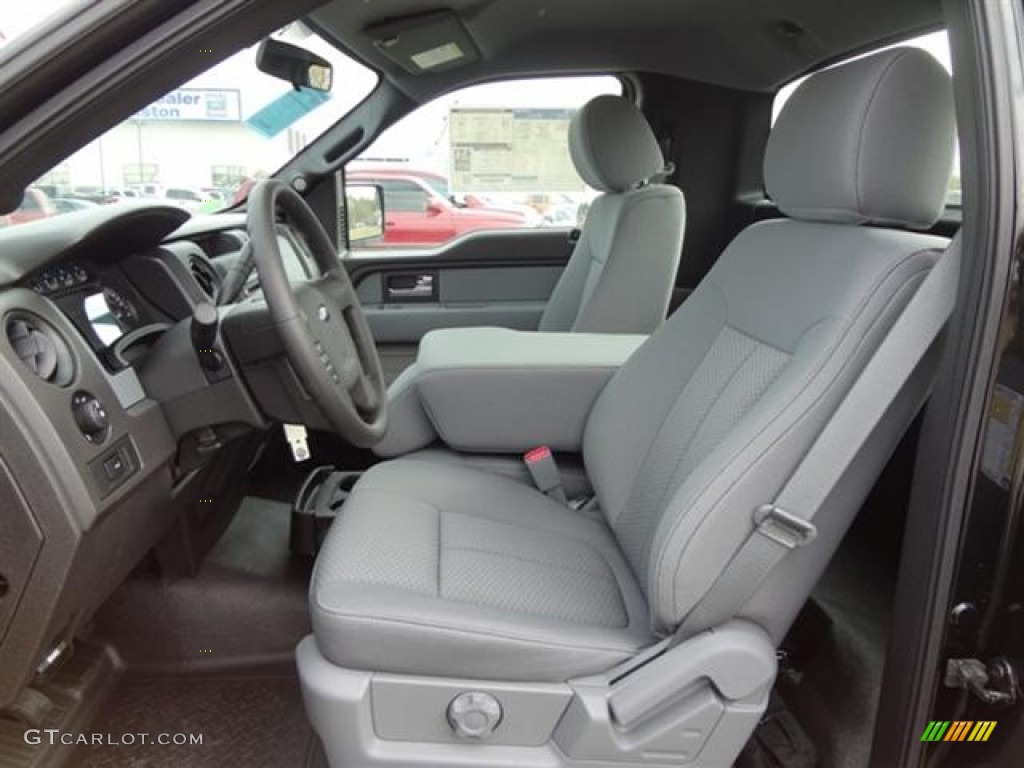 Steel Gray Interior 2012 Ford F150 STX Regular Cab Photo #58264609