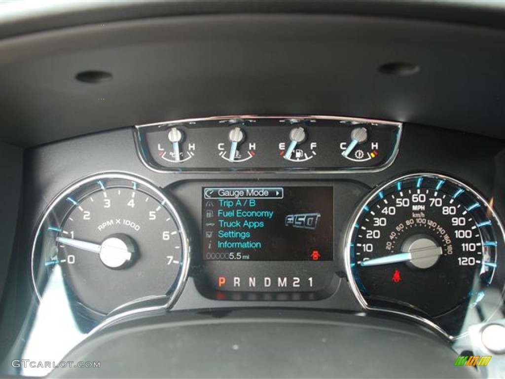 2012 Ford F150 Lariat SuperCrew Gauges Photo #58265323