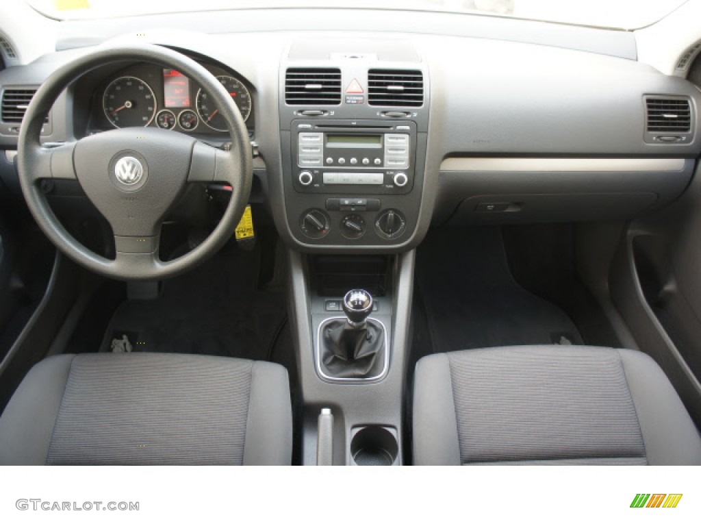 2008 Volkswagen Rabbit 2 Door Anthracite Black Dashboard Photo #58265380