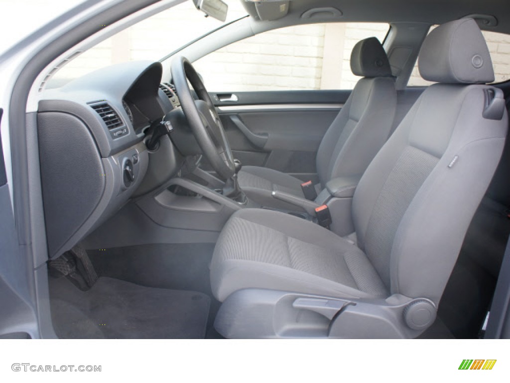 Anthracite Black Interior 2008 Volkswagen Rabbit 2 Door Photo #58265389