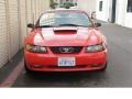 2002 Torch Red Ford Mustang GT Convertible  photo #2