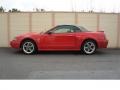 2002 Torch Red Ford Mustang GT Convertible  photo #3