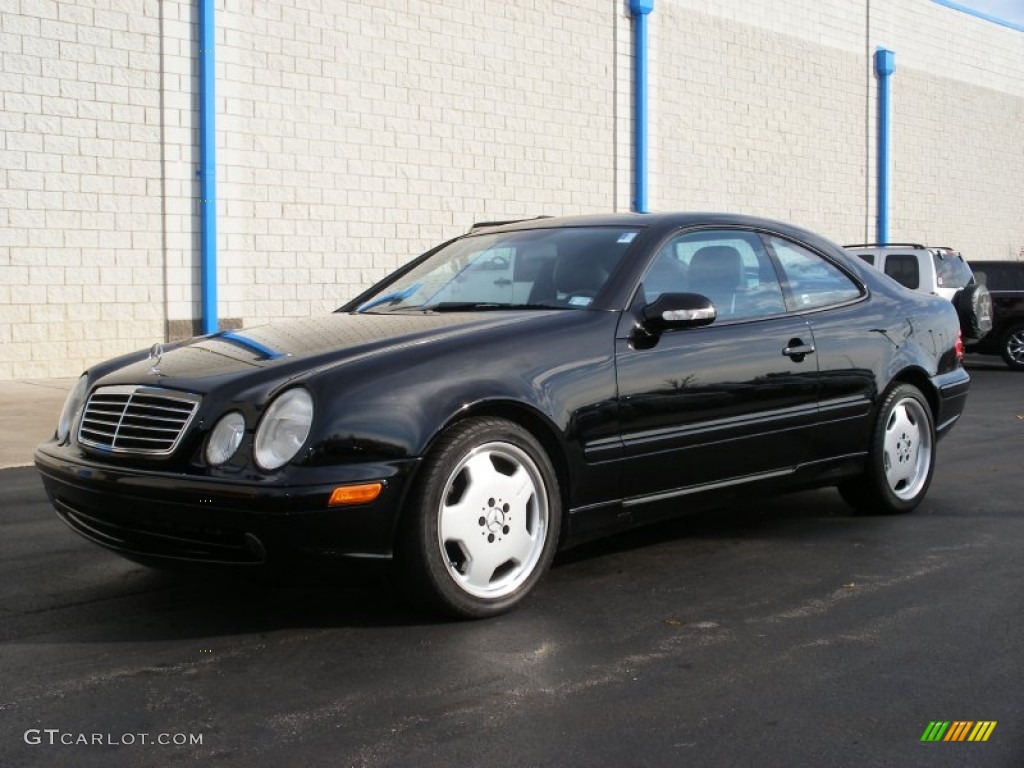 2002 CLK 55 AMG Coupe - Black / Charcoal photo #1