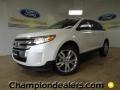 2012 White Platinum Metallic Tri-Coat Ford Edge Limited  photo #1