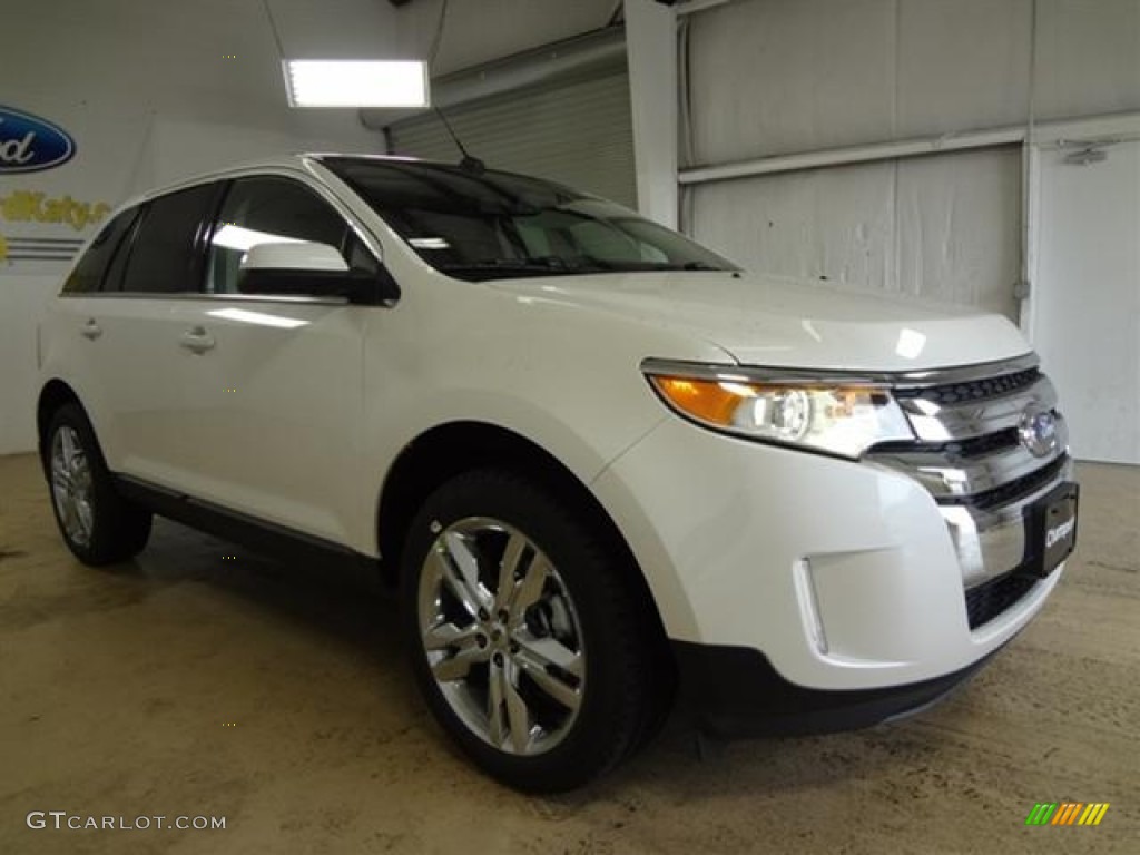 2012 Edge Limited - White Platinum Metallic Tri-Coat / Charcoal Black photo #3