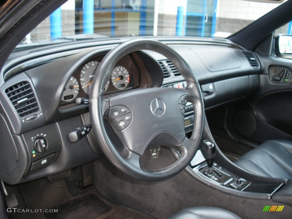 2002 CLK 55 AMG Coupe - Black / Charcoal photo #19