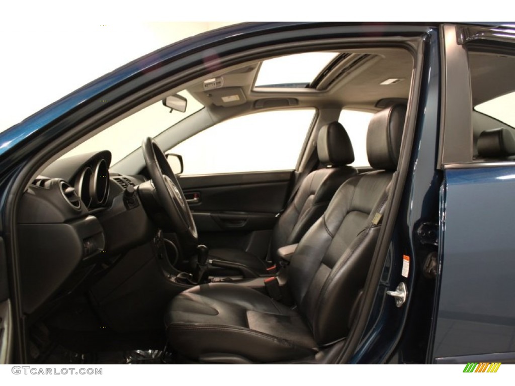 2007 MAZDA3 s Sport Sedan - Phantom Blue Mica / Black photo #6