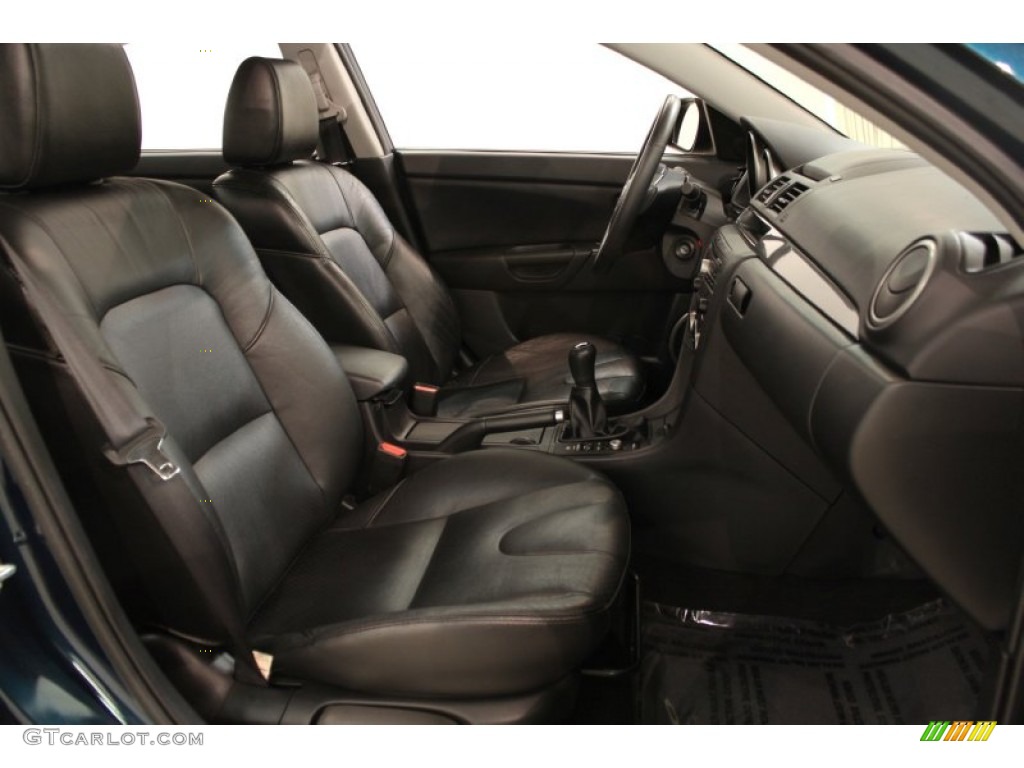 2007 MAZDA3 s Sport Sedan - Phantom Blue Mica / Black photo #12