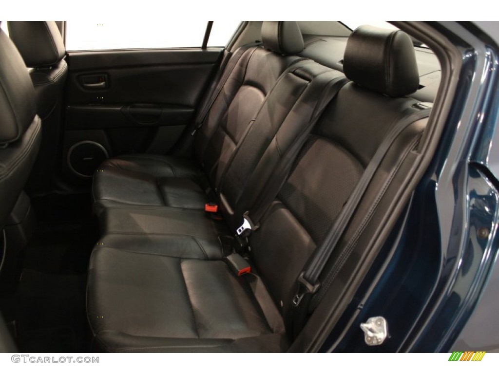 2007 MAZDA3 s Sport Sedan - Phantom Blue Mica / Black photo #14