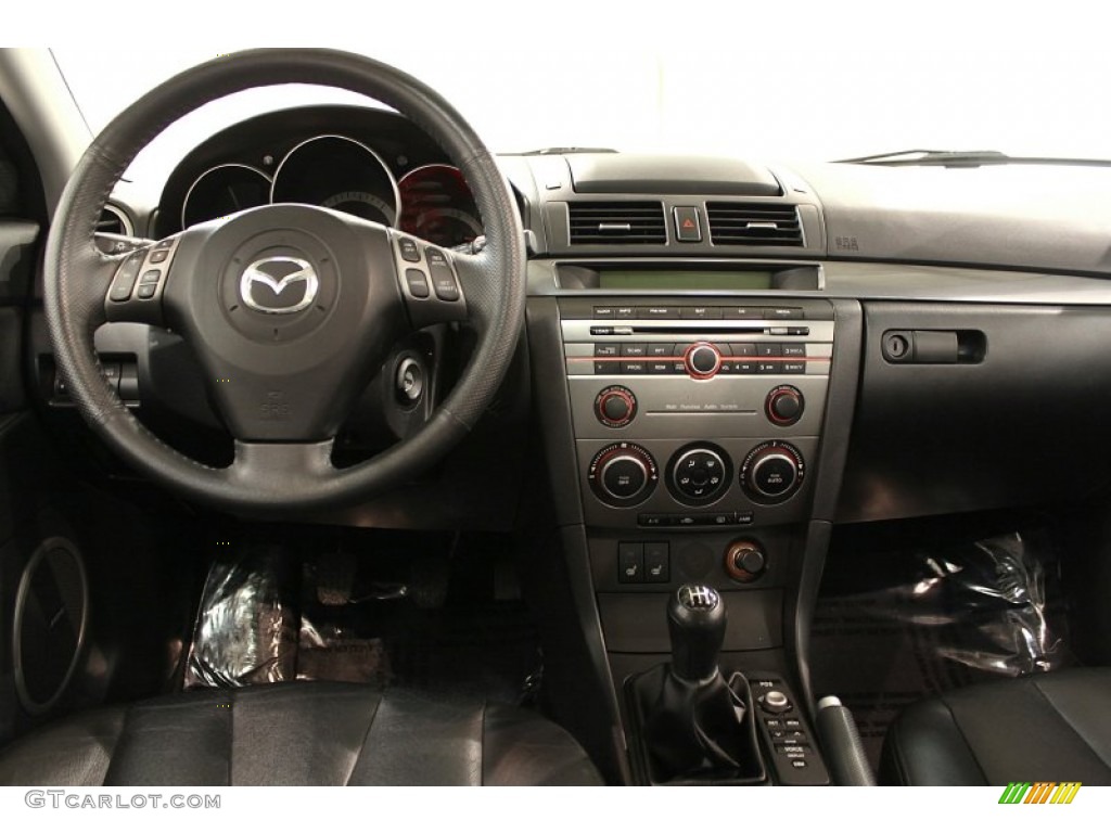 2007 MAZDA3 s Sport Sedan - Phantom Blue Mica / Black photo #15