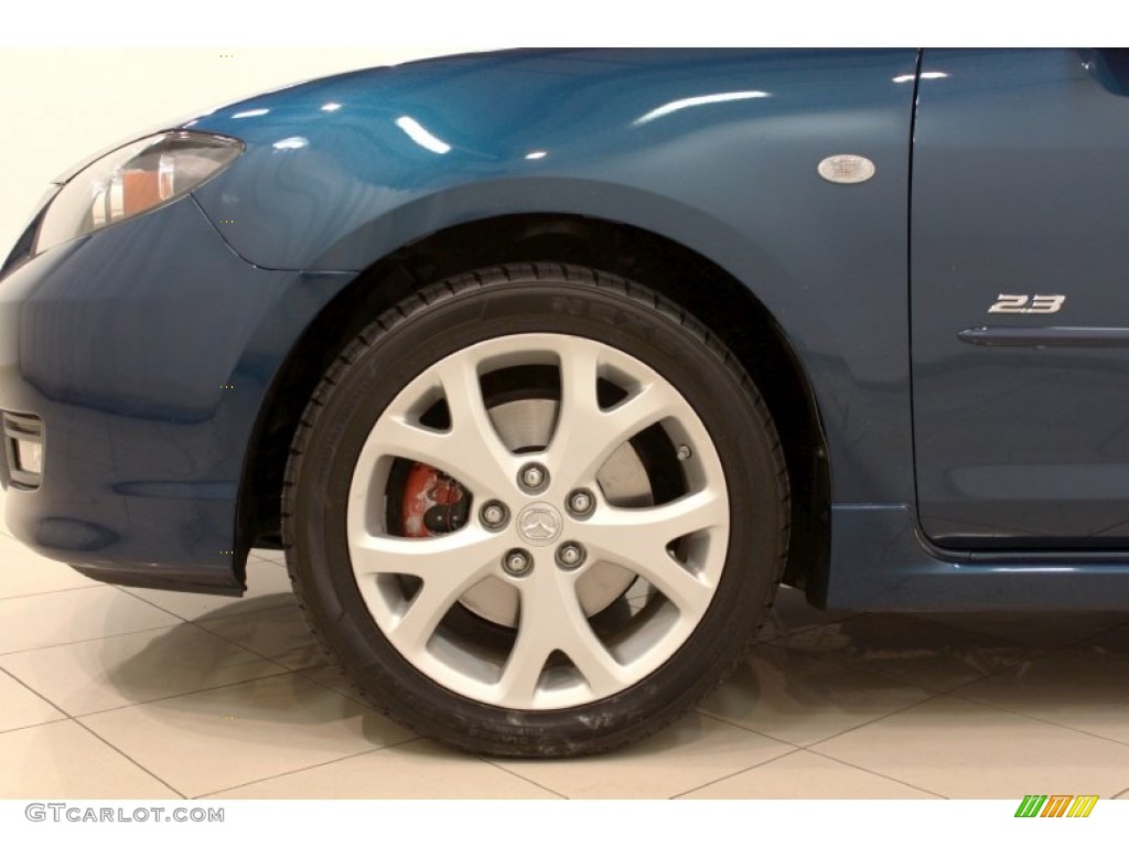 2007 MAZDA3 s Sport Sedan - Phantom Blue Mica / Black photo #18