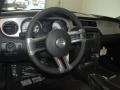 Charcoal Black 2012 Ford Mustang V6 Premium Coupe Steering Wheel