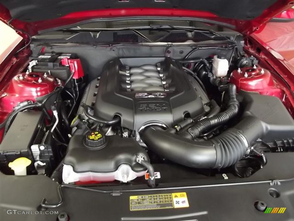 2012 Ford Mustang GT Coupe 5.0 Liter DOHC 32-Valve Ti-VCT V8 Engine Photo #58266505